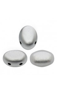 Les perles par Puca® Samos beads Silver alluminium mat 00030/01700